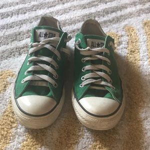 Converse Green All Star Shoes Low